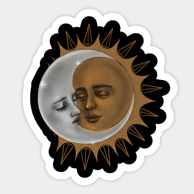 sun and moon Sticker by steph_sanchez